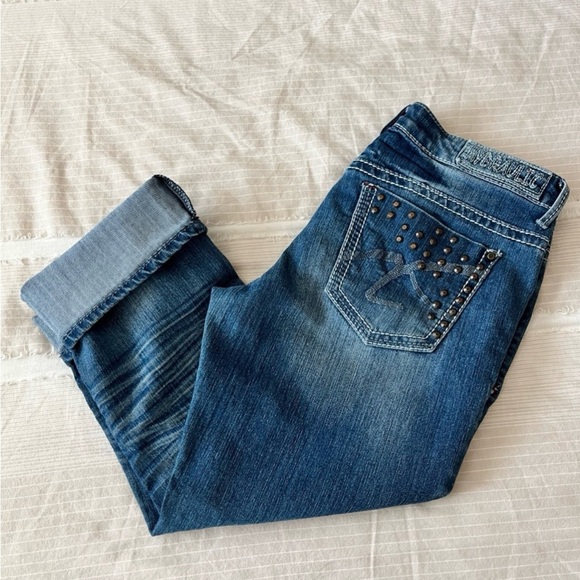 Hydraulic Jean Capris - LIKE NEW - size 13/14 - Picture 4 of 7